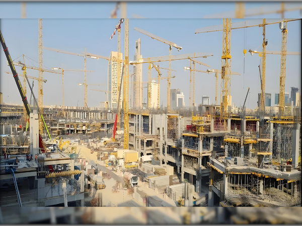 أعمال بناء مجمع أفنيوز مول - الرياض (المقاول الرئيسي: شركة نسما) - أعمال خرسانية، للقطع رقم 33، 58، 72، 76، 83